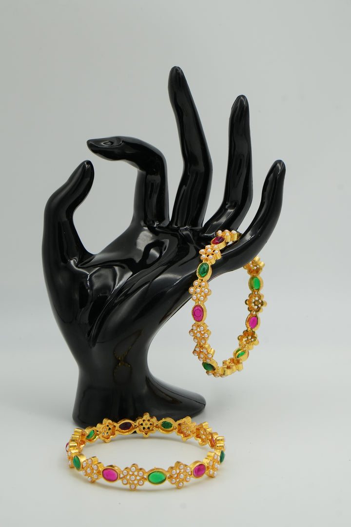 Charming Floral Bangles - Victorian Jaipur