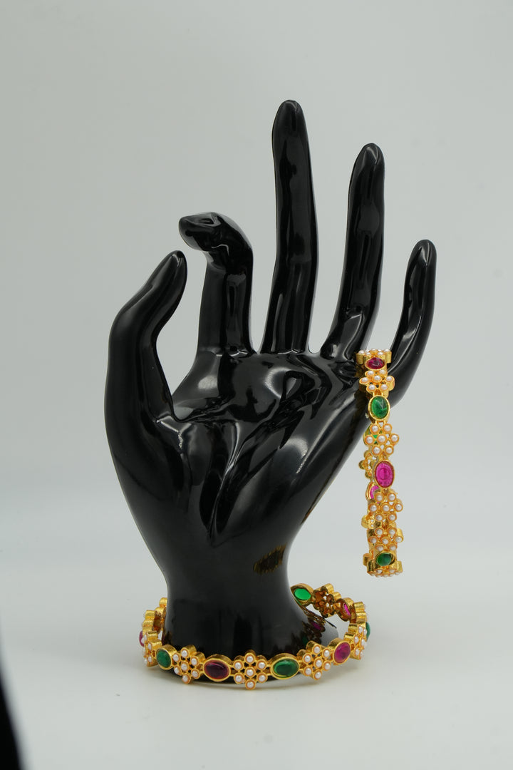 Charming Floral Bangles - Victorian Jaipur