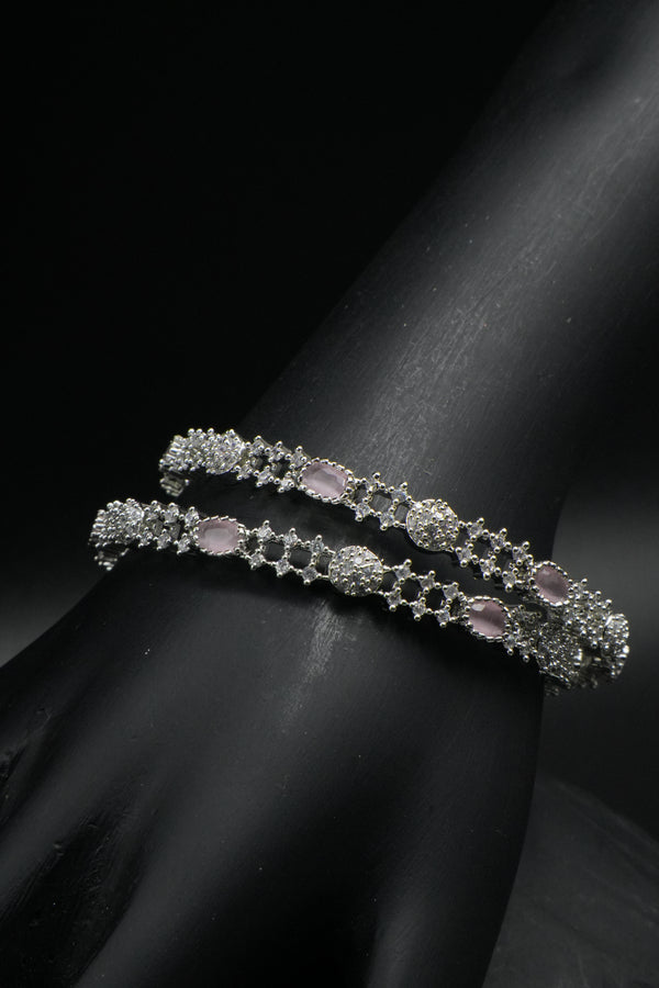 Graceful Glamour: Handcrafted Gemstone Bangles - Victorian Jaipur