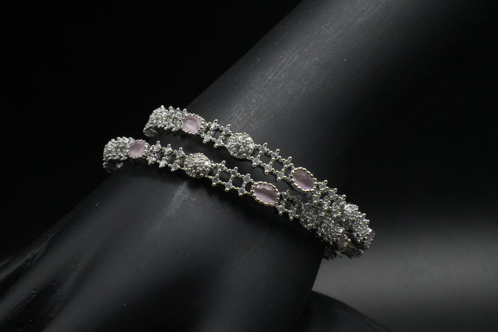Graceful Glamour: Handcrafted Gemstone Bangles - Victorian Jaipur