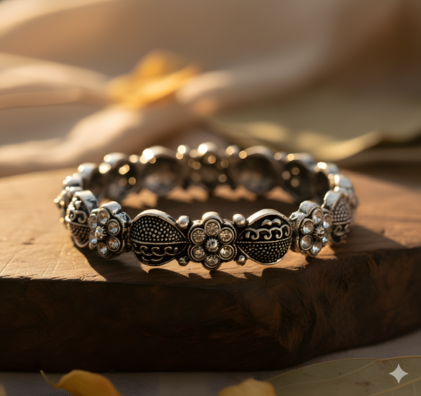 Silver-Plated Bangles for Women – Grace with Every Sparkle