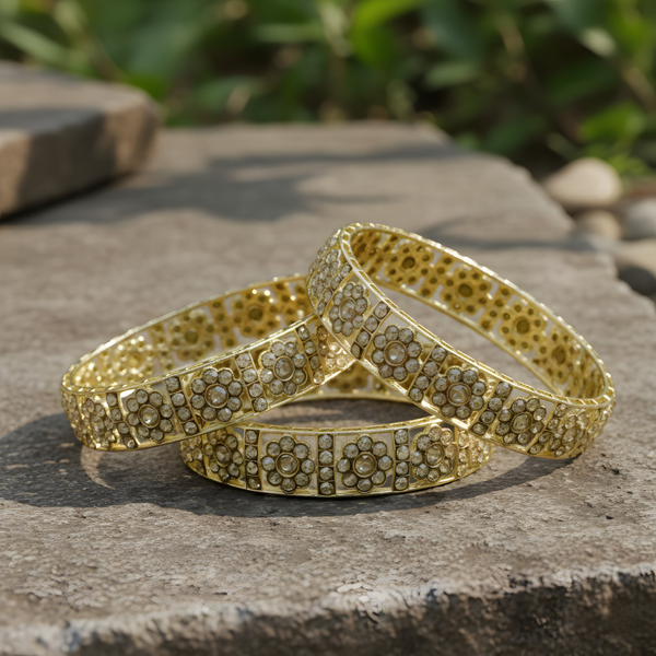 Stylish Gold-Plated Bangles for Women – Elevate Your Everyday Elegance