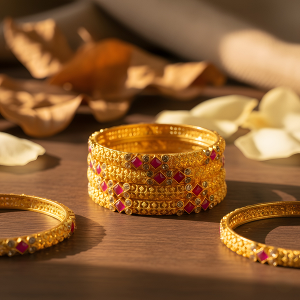 Stylish Gold-Plated Bangles for Women – Elevate Your Everyday Elegance