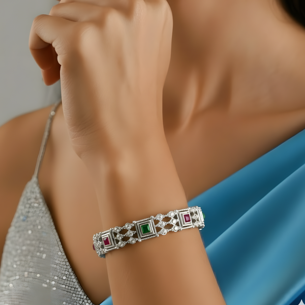 Silver-Plated Bangles for Women – Grace with Every Sparkle