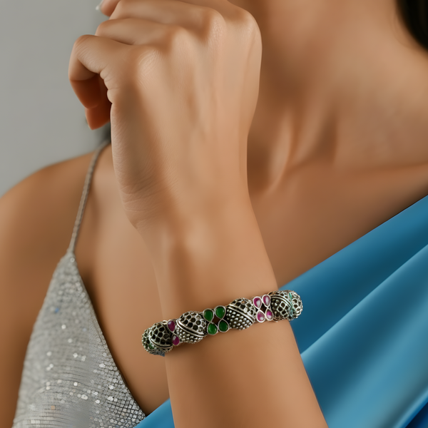 Silver-Plated Bangles for Women – Grace with Every Sparkle