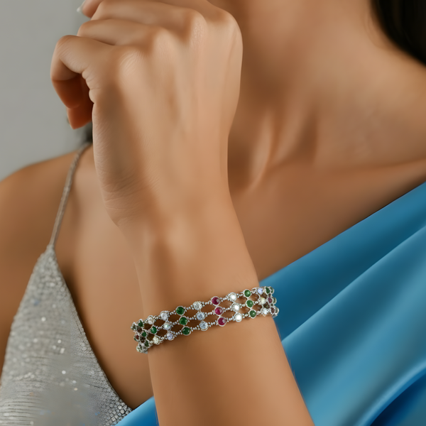 Silver-Plated Bangles for Women – Grace with Every Sparkle