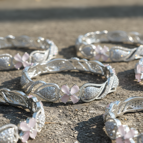 Silver-Plated Bangles for Women – Elegant and Trendy Designs