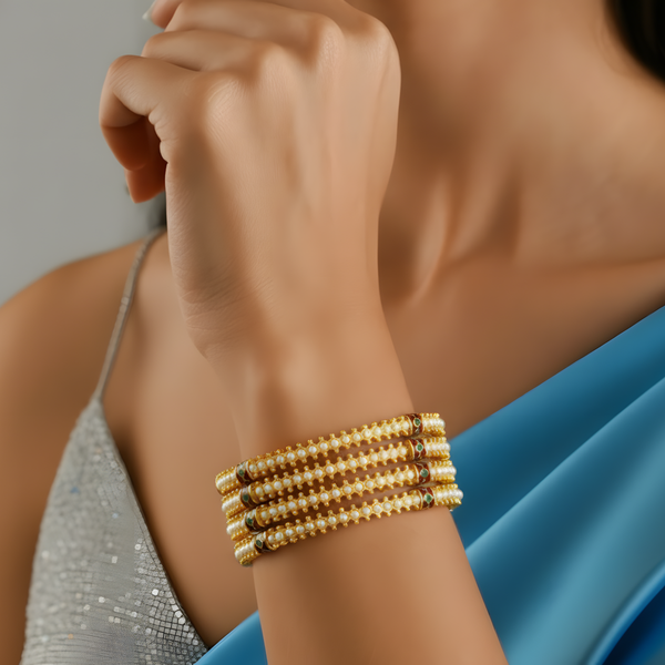 Stylish Gold-Plated Bangles for Women – Elevate Your Everyday Elegance