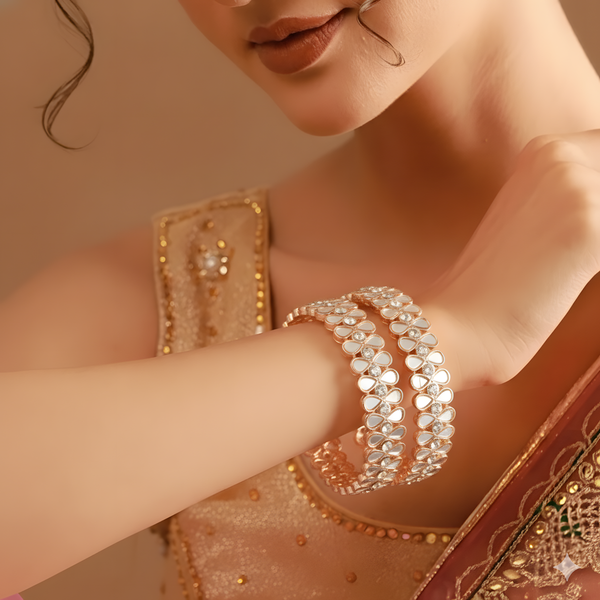 Elegant Gold-Plated Bangles for Women – Timeless Shine & Style