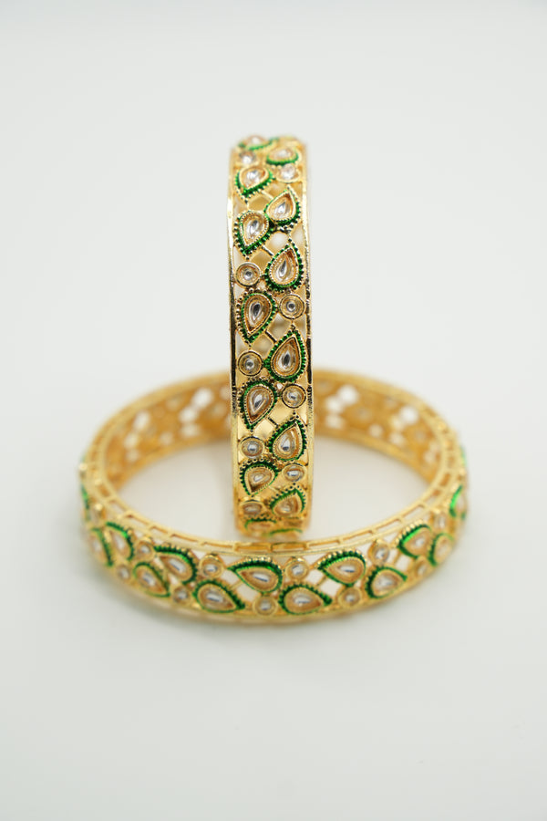 Traditional Kundan Bridal Bangle - Victorian Jaipur