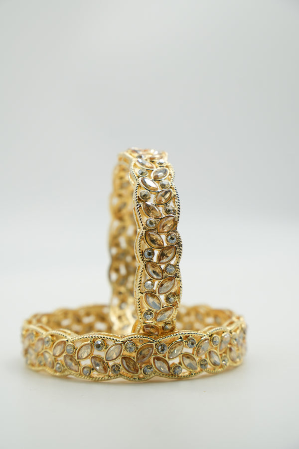 Antique Brass Finish Bangle - Victorian Jaipur