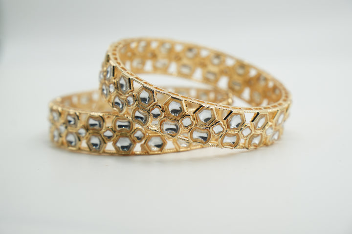 Pearl Studded Designer Bangle - Victorian Jaipur