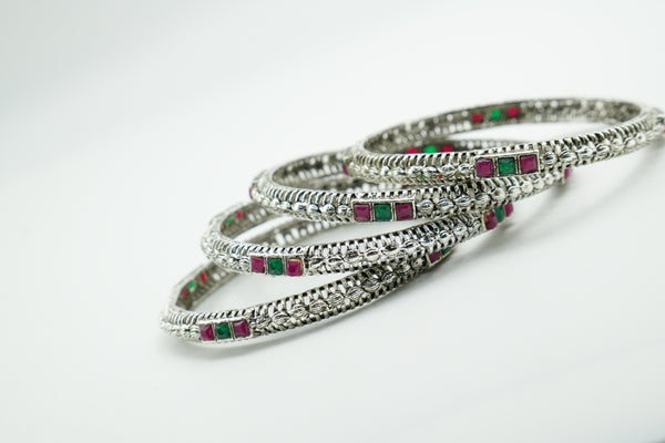Gold Charm Bangle - Victorian Jaipur