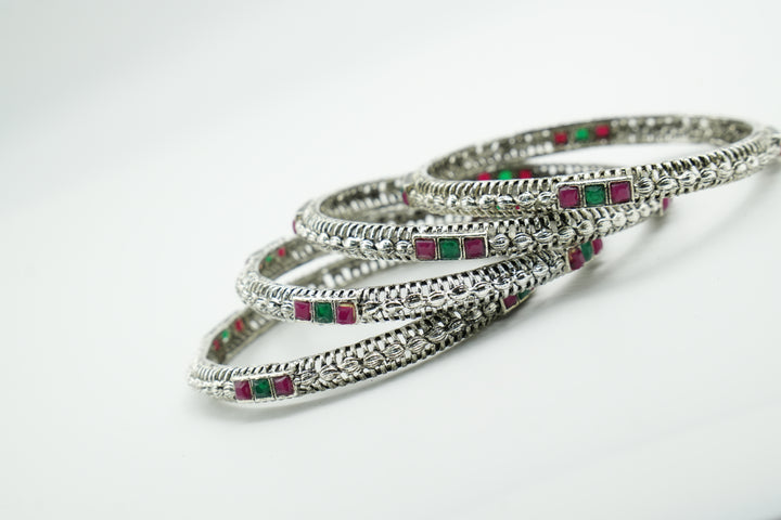 Gold Charm Bangle - Victorian Jaipur