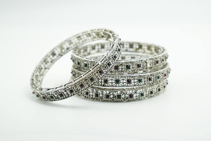 Gold Charm Bangle - Victorian Jaipur