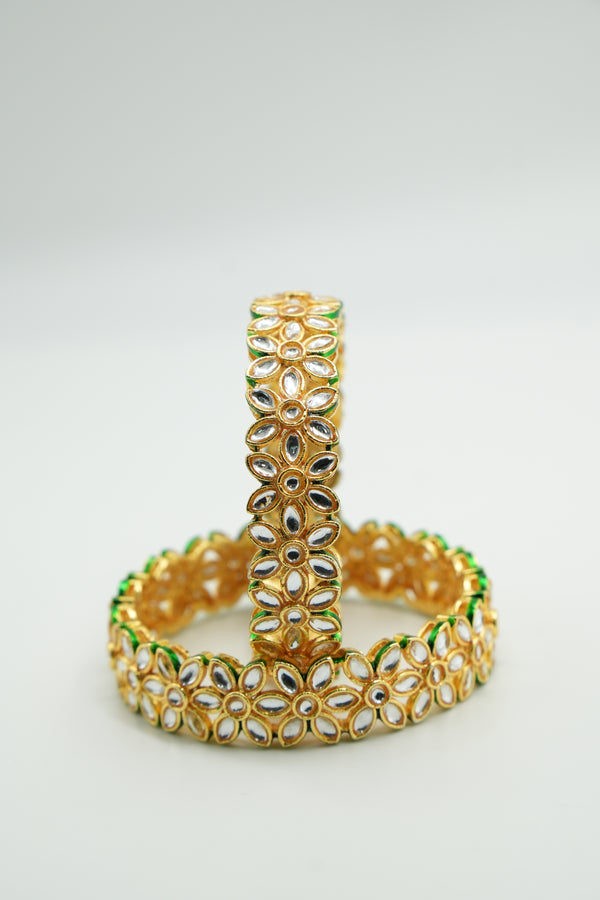 Gold Charm Bangle - Victorian Jaipur