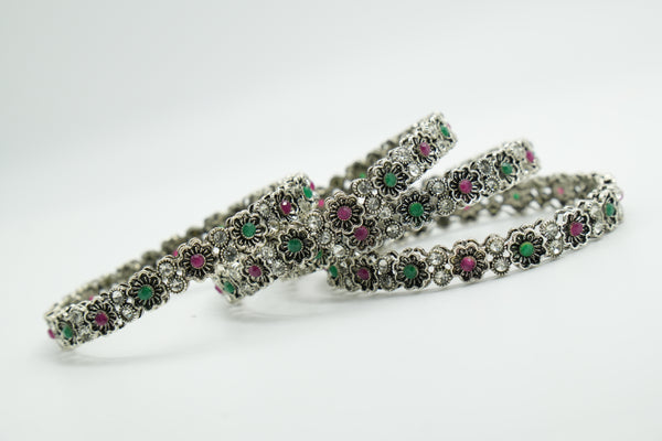 Gold Charm Bangle - Victorian Jaipur