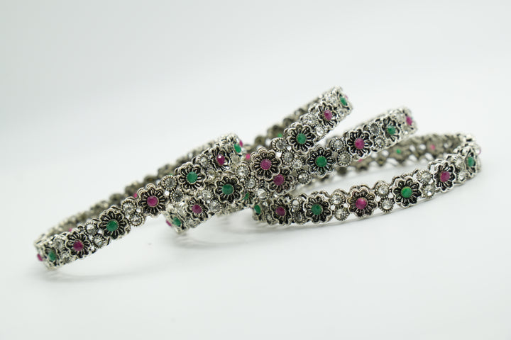 Gold Charm Bangle - Victorian Jaipur