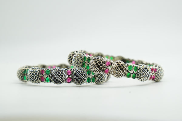 Gold Charm Bangle - Victorian Jaipur
