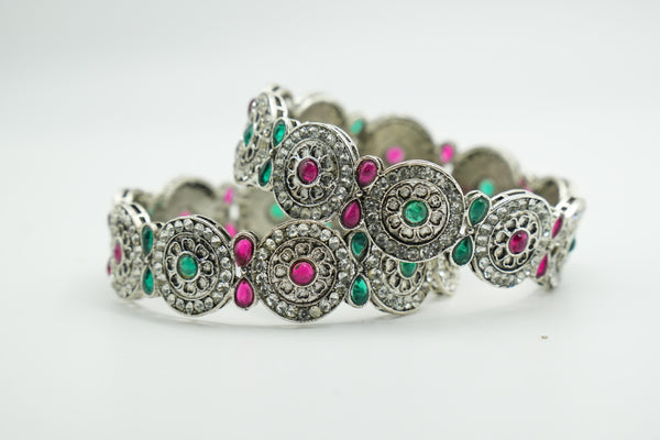 Gold Charm Bangle - Victorian Jaipur