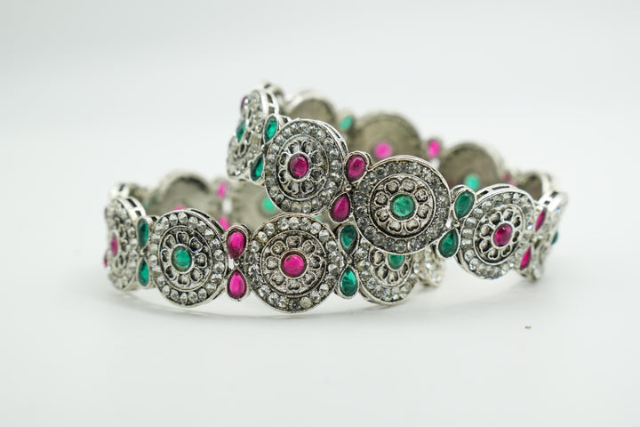 Gold Charm Bangle - Victorian Jaipur