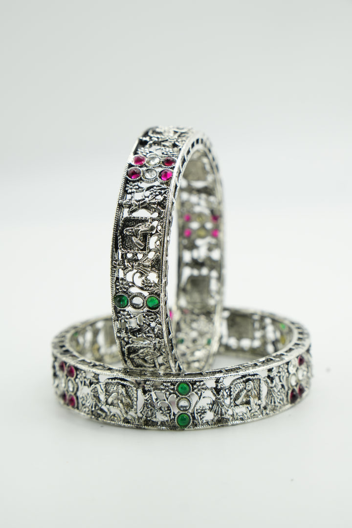 Gold Charm Bangle - Victorian Jaipur
