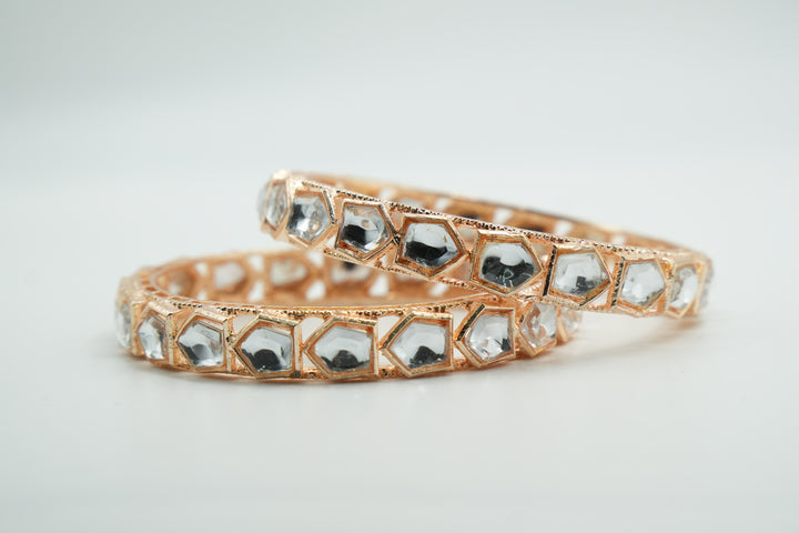 Elegant Gold-Plated Bangle - Victorian Jaipur