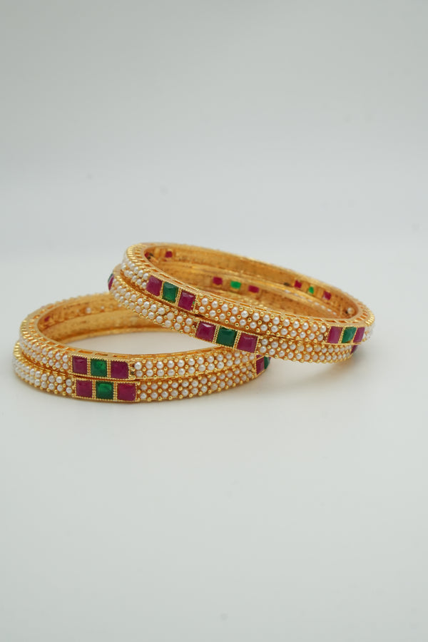 Elegant Gold-Plated bangle - Victorian Jaipur