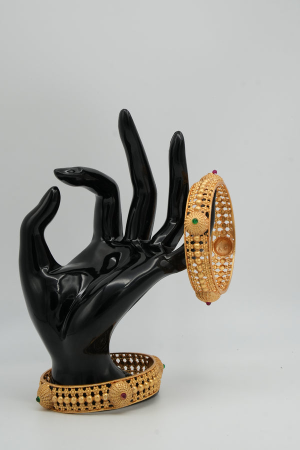 Elegant Gold-Plated bangle - Victorian Jaipur