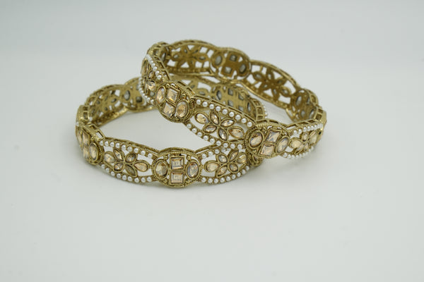 Elegant Gold-Plated bangle - Victorian Jaipur