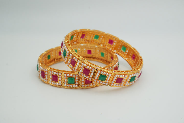 Elegant Gold-Plated bangle - Victorian Jaipur
