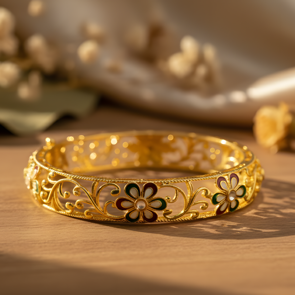 Elegant Gold-Plated Bangles for Women – Timeless Shine & Style